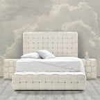 Κρεβάτι με Αποθηκευτικό Χώρο Hauz Veronica Cotton Bar Bone 200X200